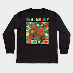 Best Buddy Bear Kids Long Sleeve T-Shirt